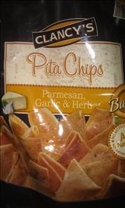 specially selected parmesan garlic & herb pita chips