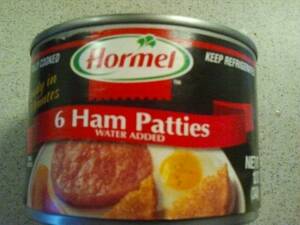 Hormel Fully Cooked Water Added Ham Patties - Photo