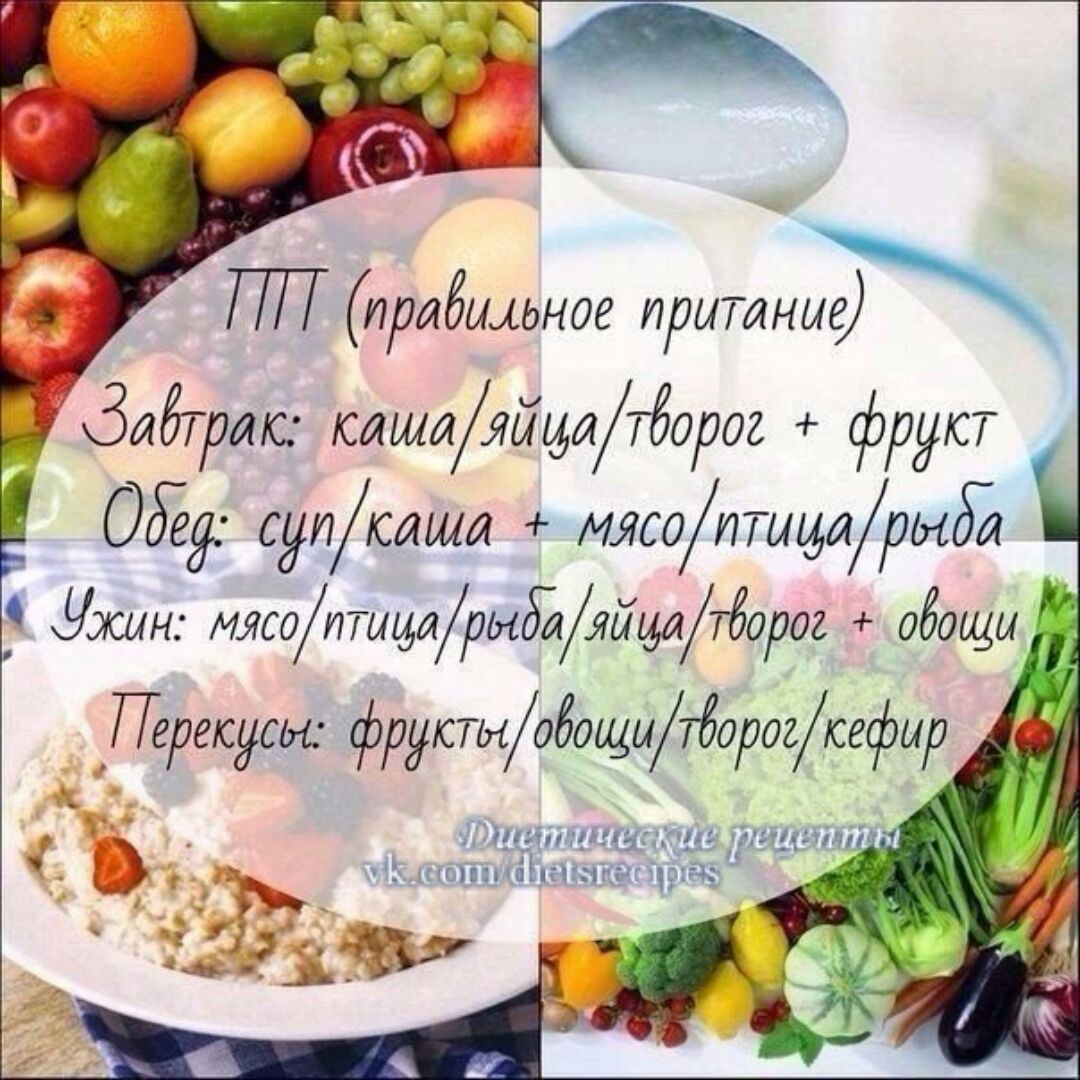 принципы пп в картинках для похудения купить трафарет