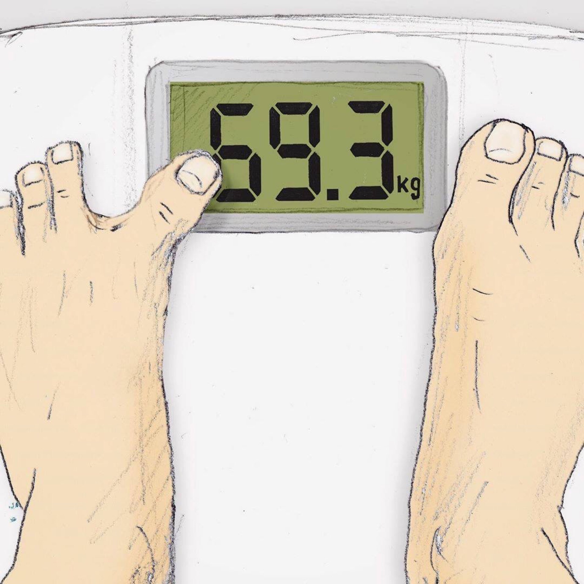 Вес на весах прикол