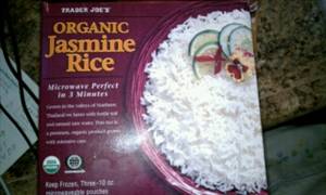 rice jasmine trader joe organic nutrition calories joes