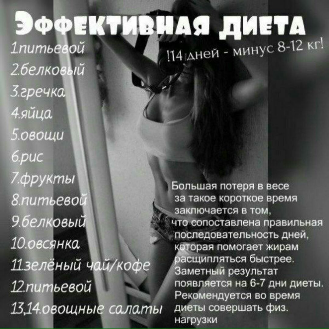Какая Нибудь Диета На Неделю. Самая эффективная диета для похудения в домашних условиях