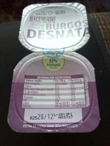 Queso burgos desnatado mercadona