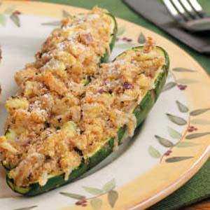 Rincian Resep Grilled Stuffed Zucchini